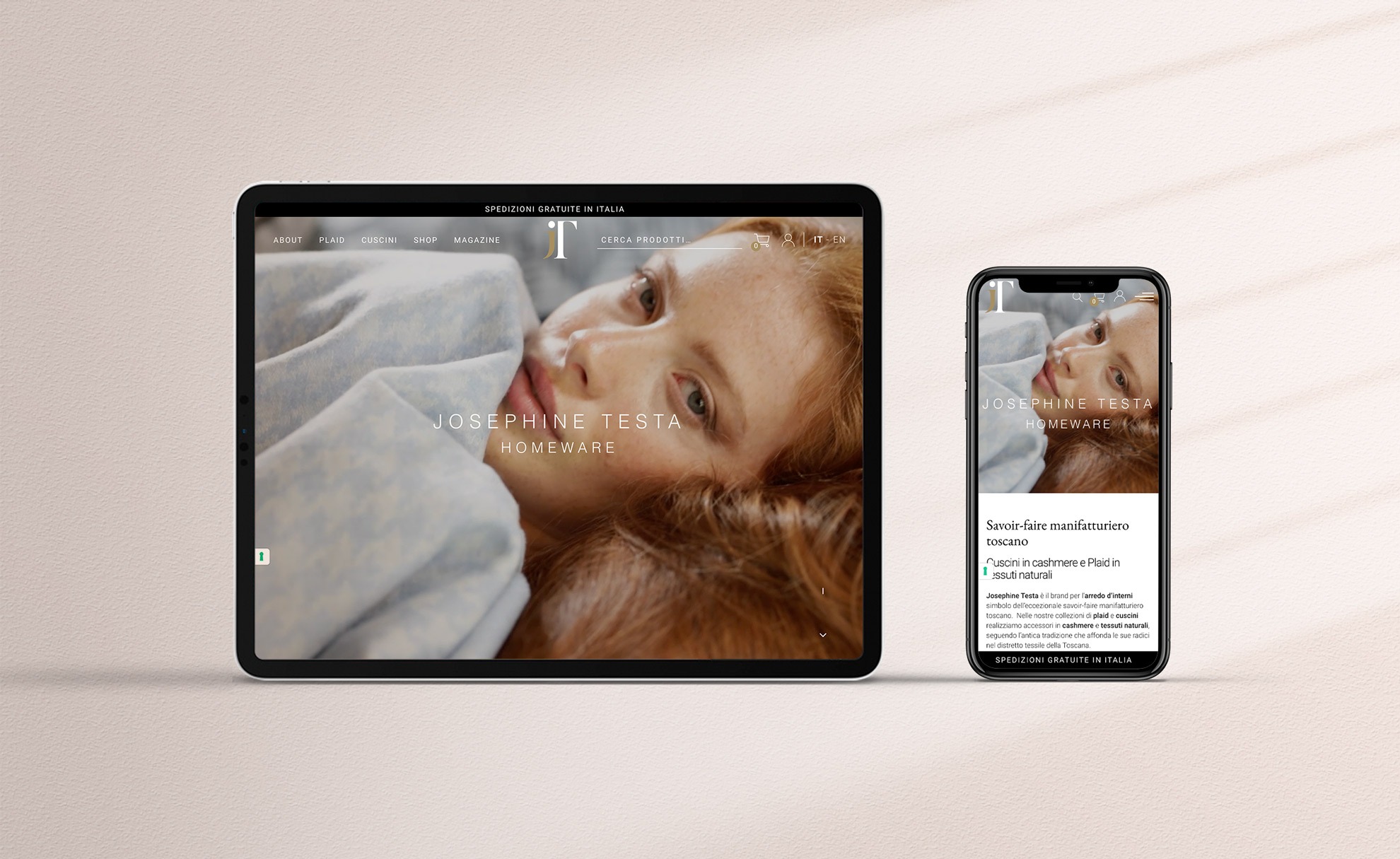 josephine mockup direzioneweb
