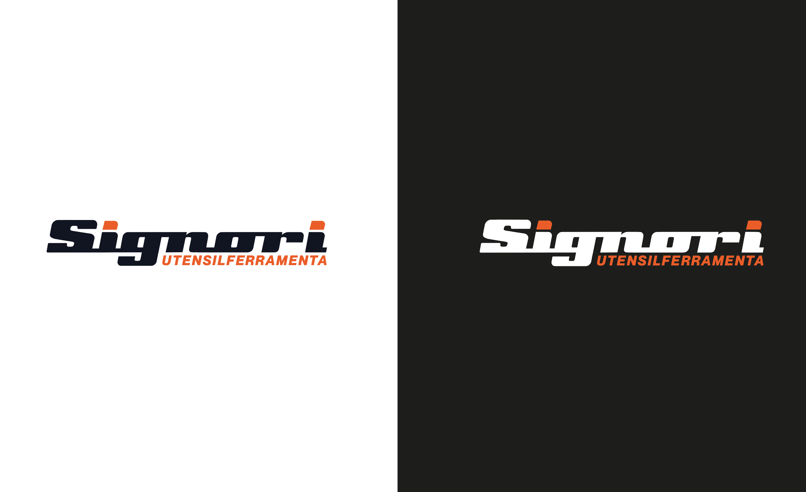 signori ferramenta bianco e nero